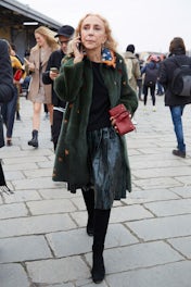 Franca Sozzani at Milan Fashion Week last February | Source: Shutterstock