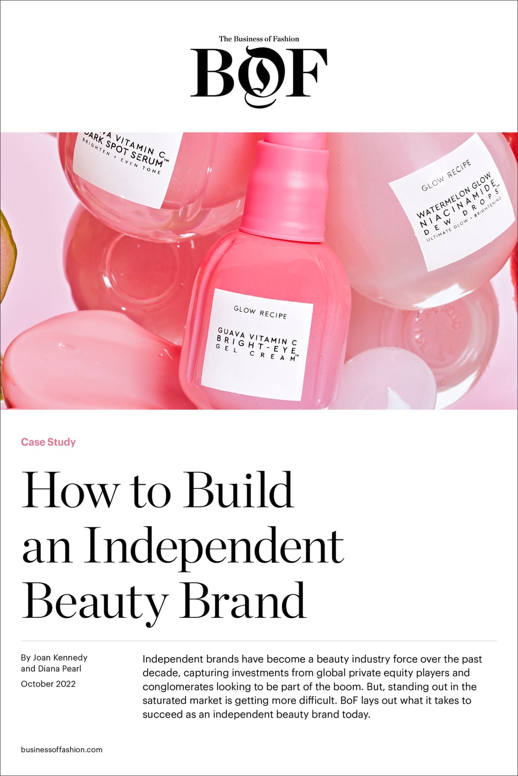 Independent beauty case study cover