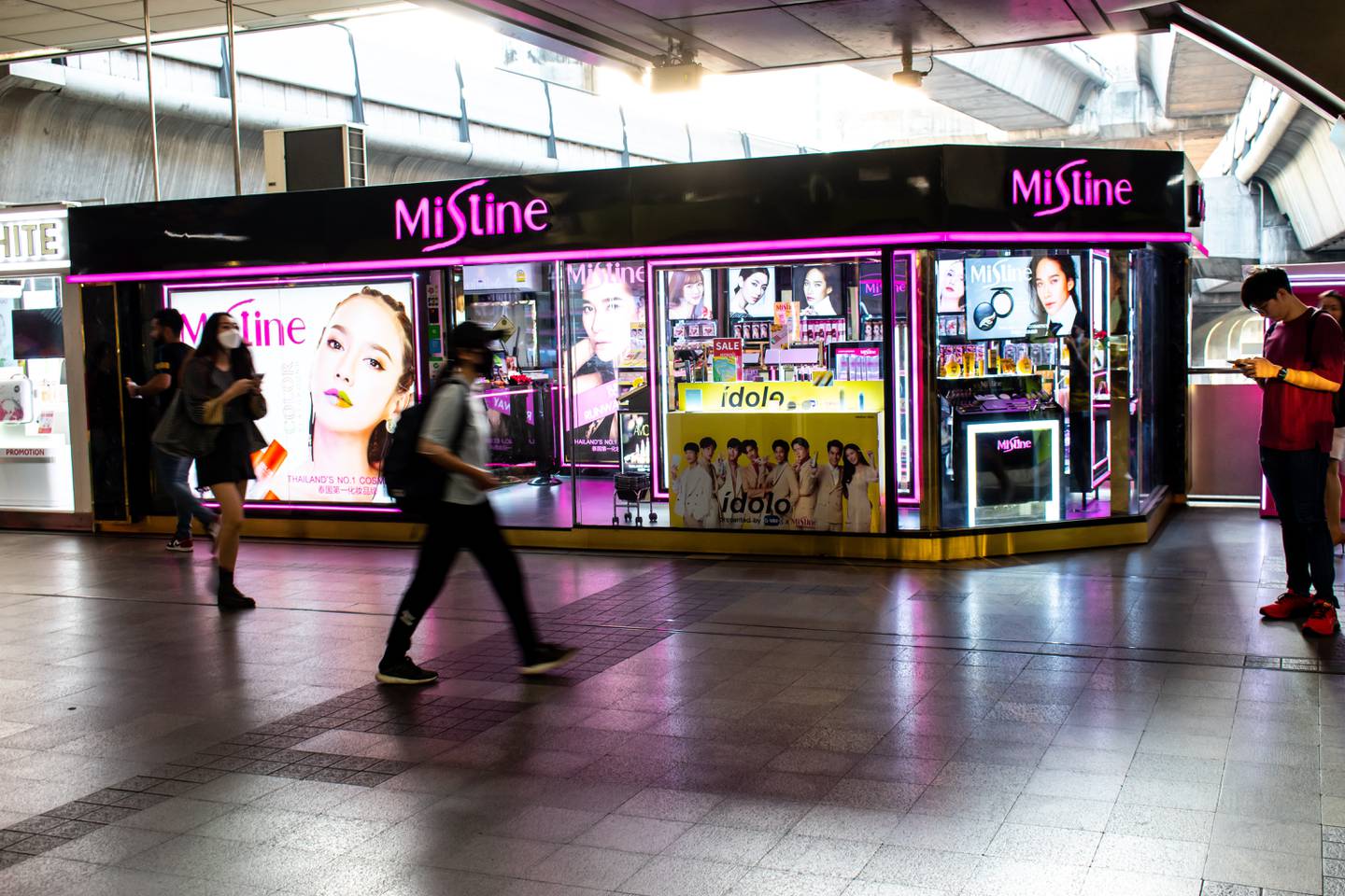 The exterior of a Mistine store in Bangkok.
