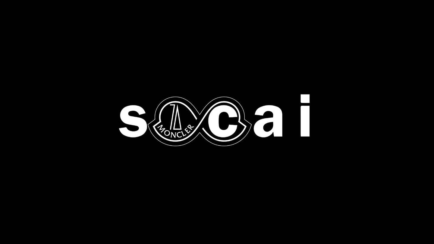 Sacai and Moncler's 70th anniversary collaboration logo.