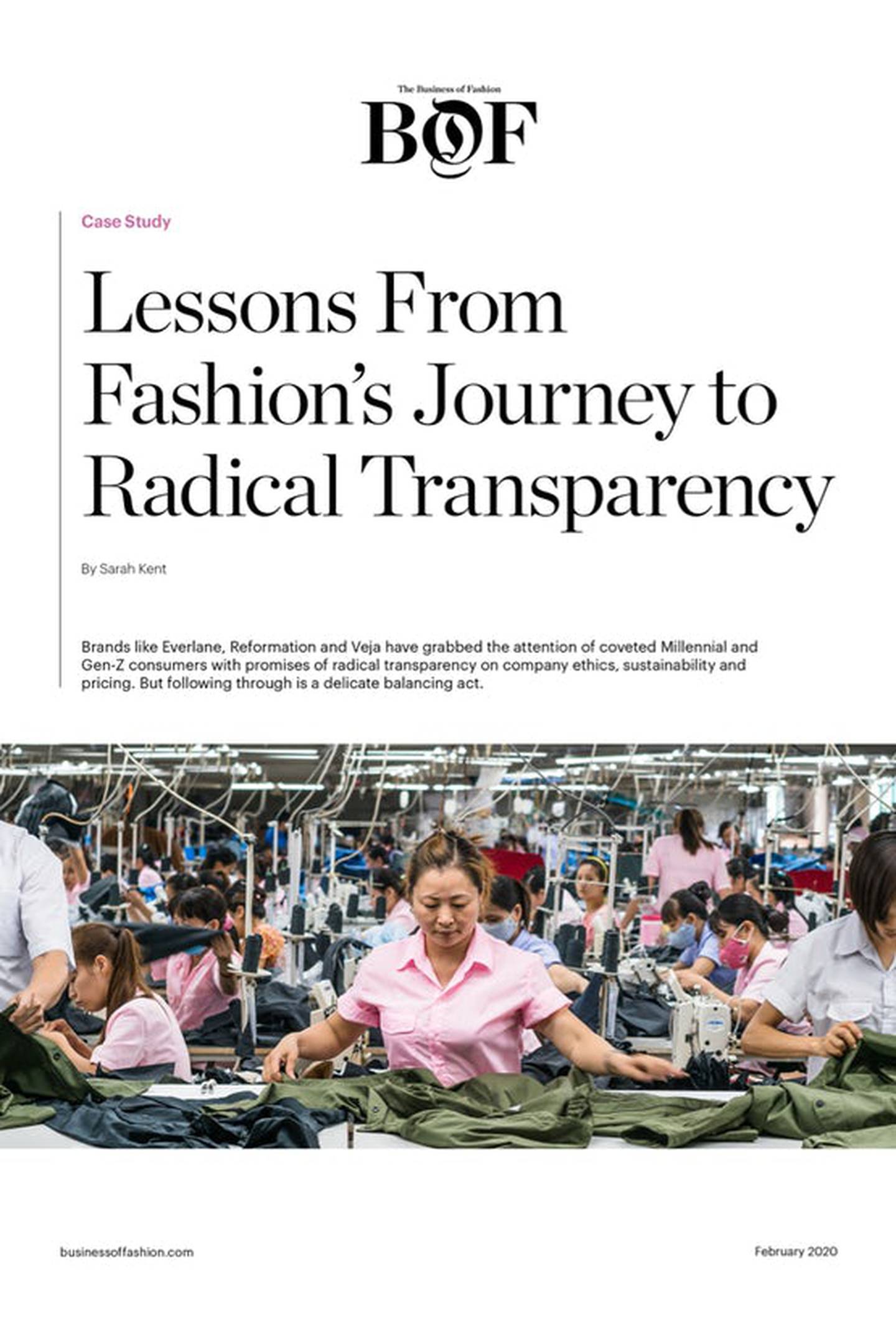 Lessons From Fashion's Journey to Radical Transparency Case Study