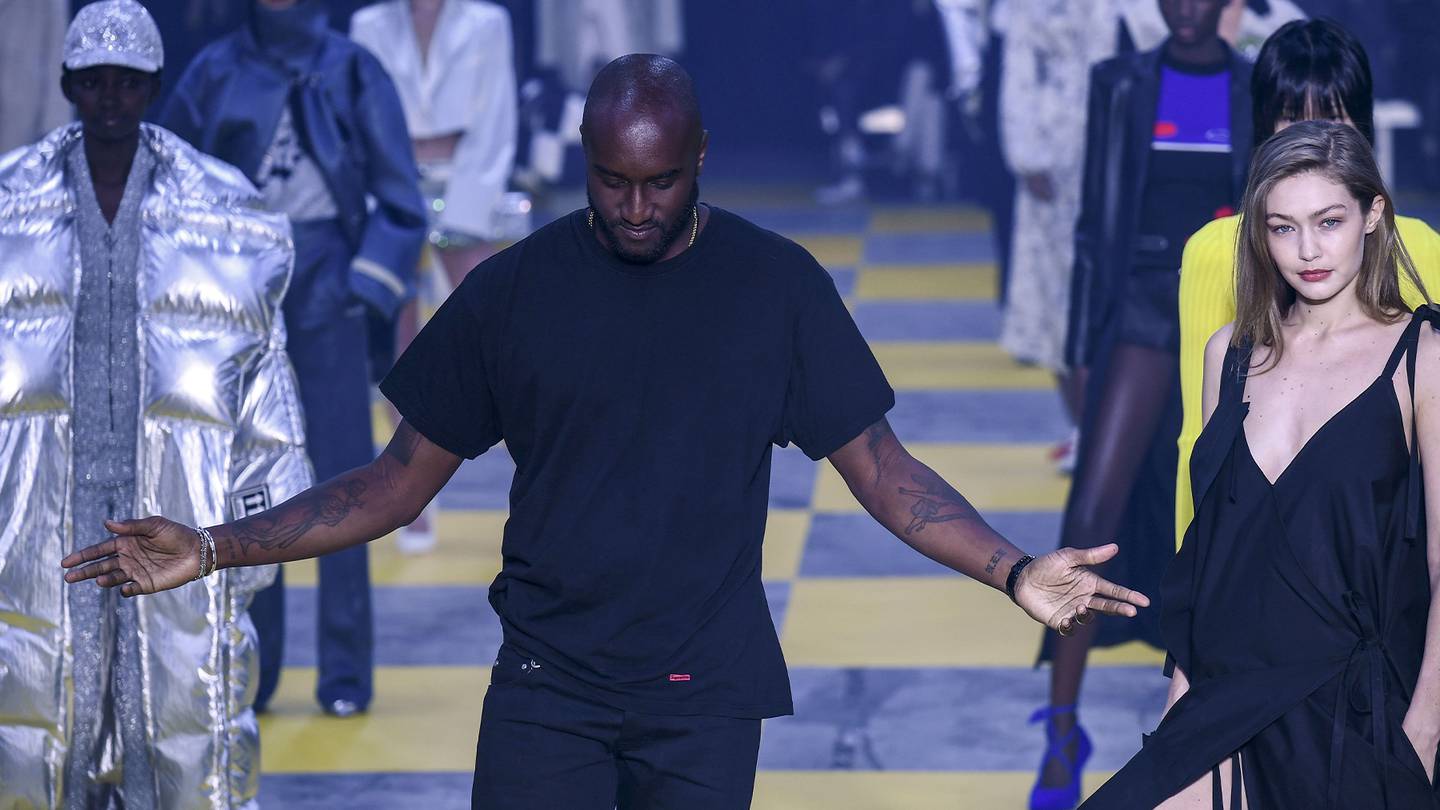 Virgil Abloh at Off-White’s Autumn/Winter 2019 Women’s Ready-to-Wear show.