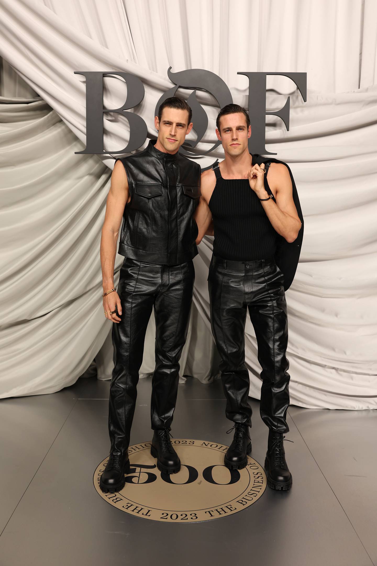 Zac Stenmark and Jordan Stenmark attend the #BoF500 Gala during Paris Fashion Week at Shangri-La Hotel Paris on September 30, 2023 in Paris, France.