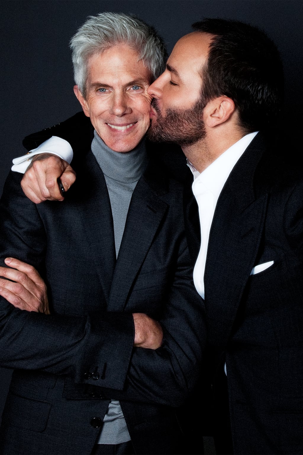 A portrait of designer Tom Ford and his late husband Richard Buckley featured in Tom Ford 002. Simon Perry.