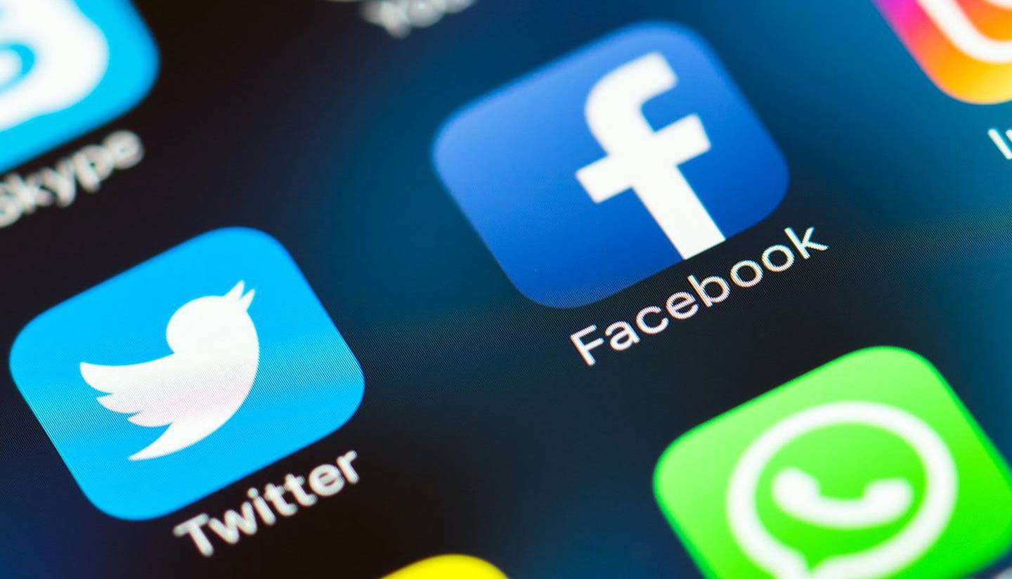 Twitter and Facebook apps. Shutterstock.