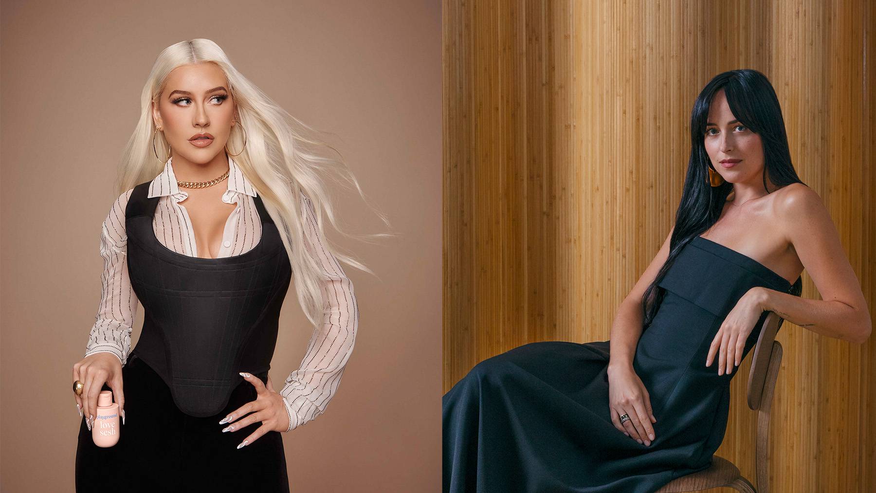 Christina Aguilera joins Playground as cofounder, and Maude named Dakota Johnson its co-creative director in 2020.