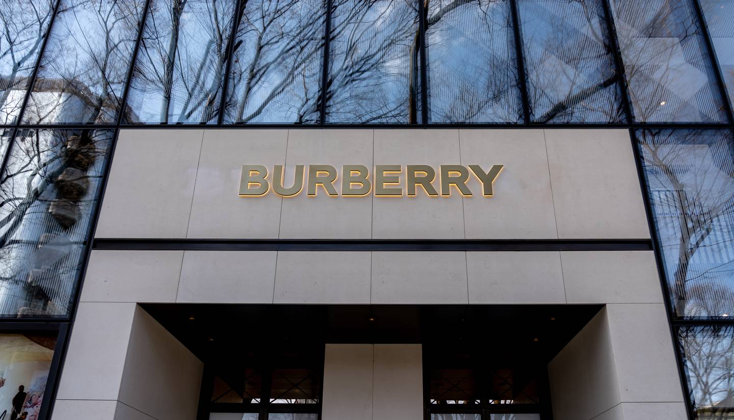 Burberry store front.
