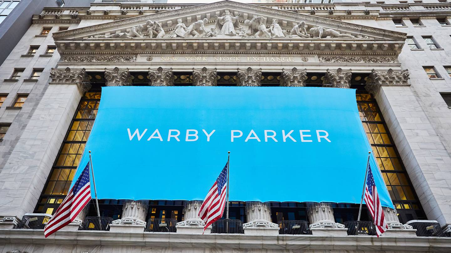 Warby Parker debuted on the New York Stock Exchange on Wednesday, Sept. 29, 2021.