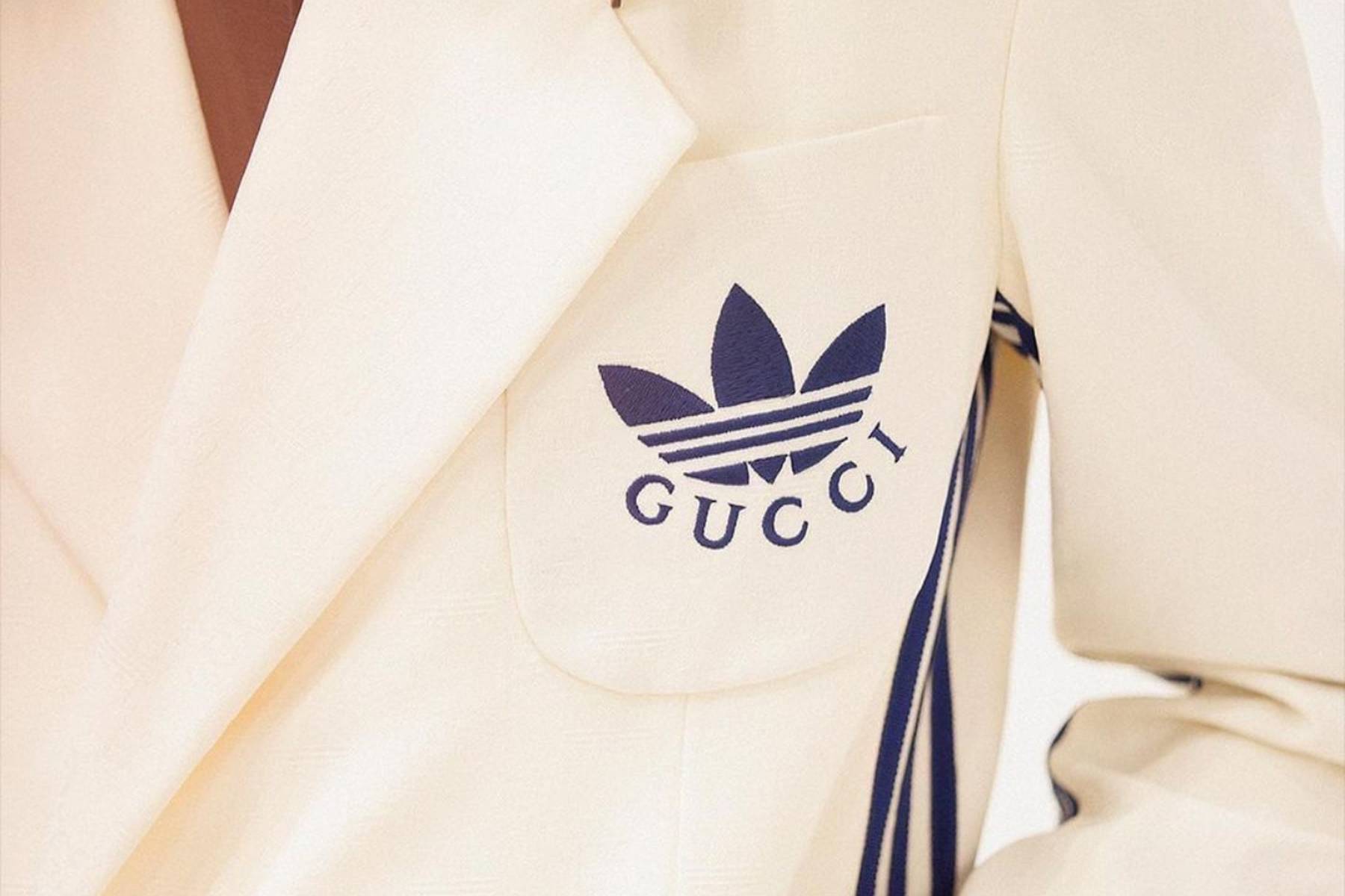 A first look at the Gucci Adidas collab.