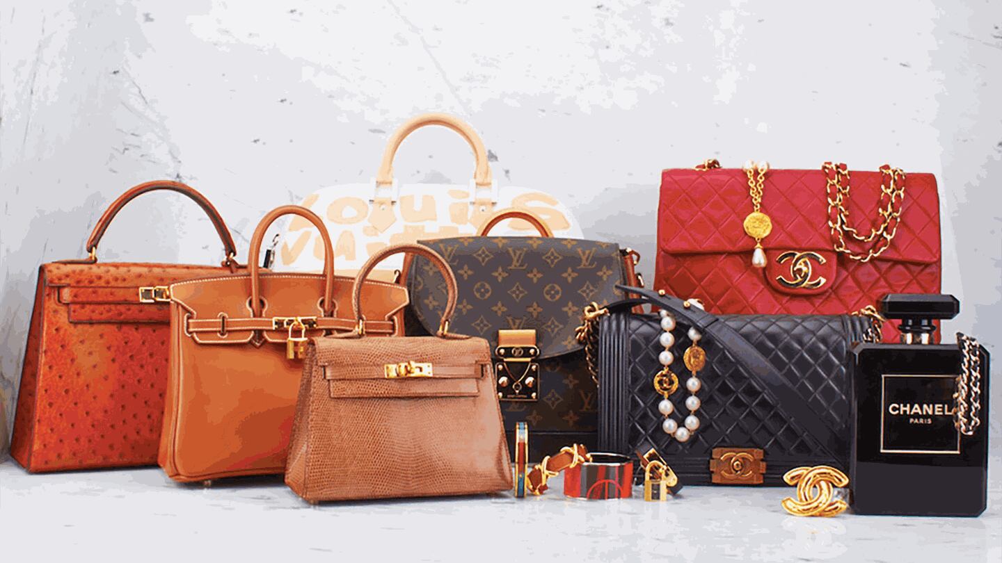 A photo of handbags by designer brands