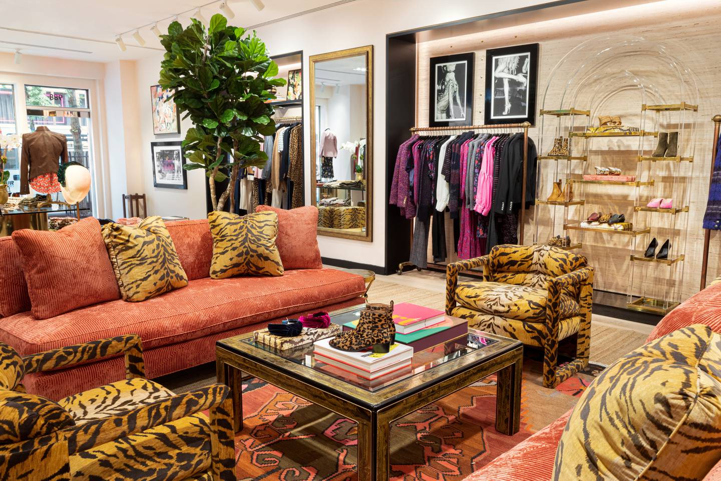 The fashion brand Veronica Beard uses maximalism in its retail design to differentiate itself.