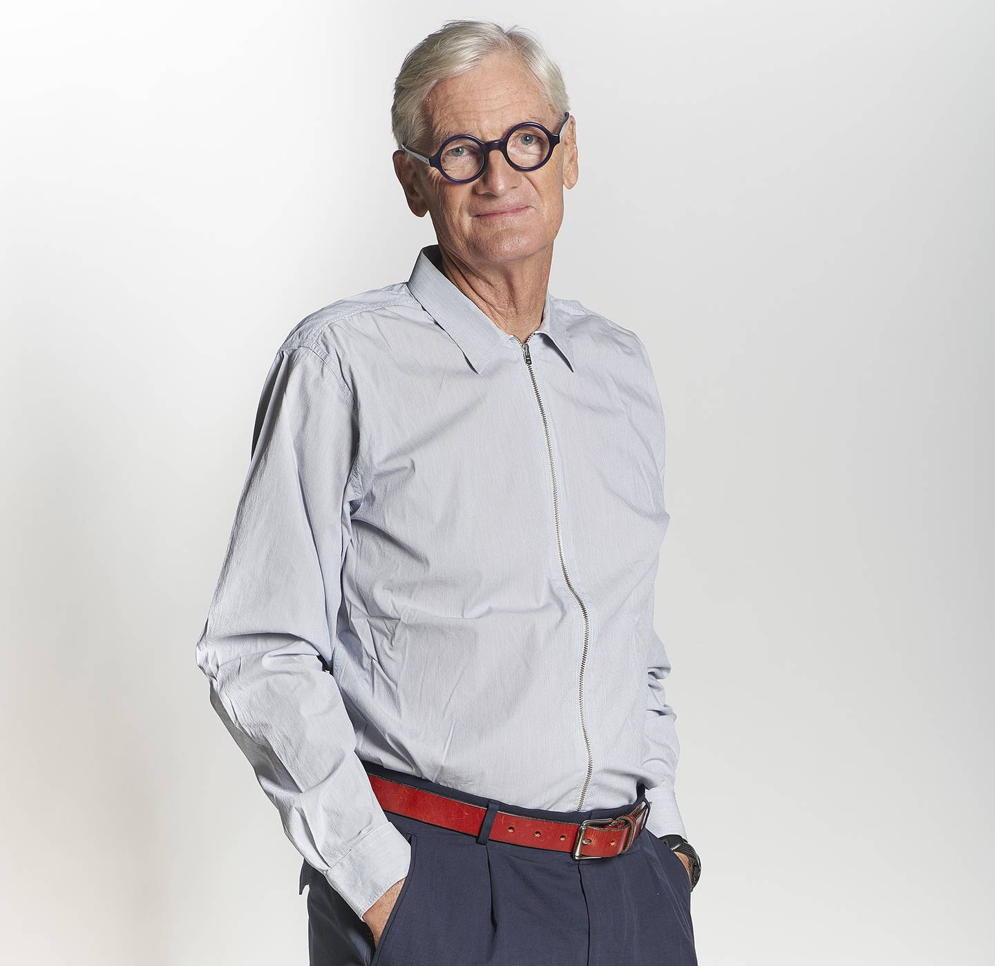 James Dyson inventor of the bagless double cyclone vacuum cleaner.