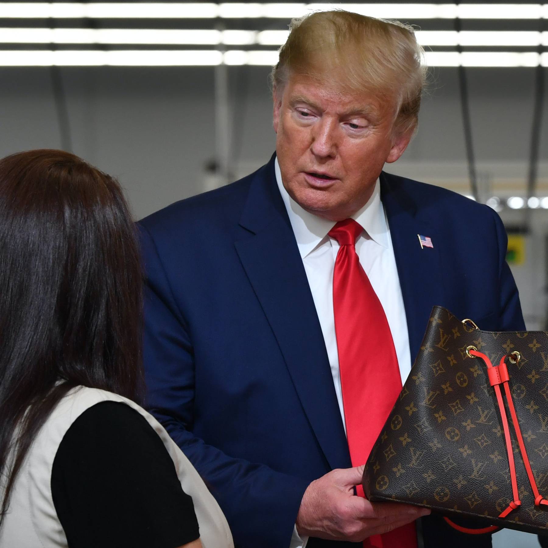 Louis Vuitton Faces Boycott Threat After Trump Visits Factory