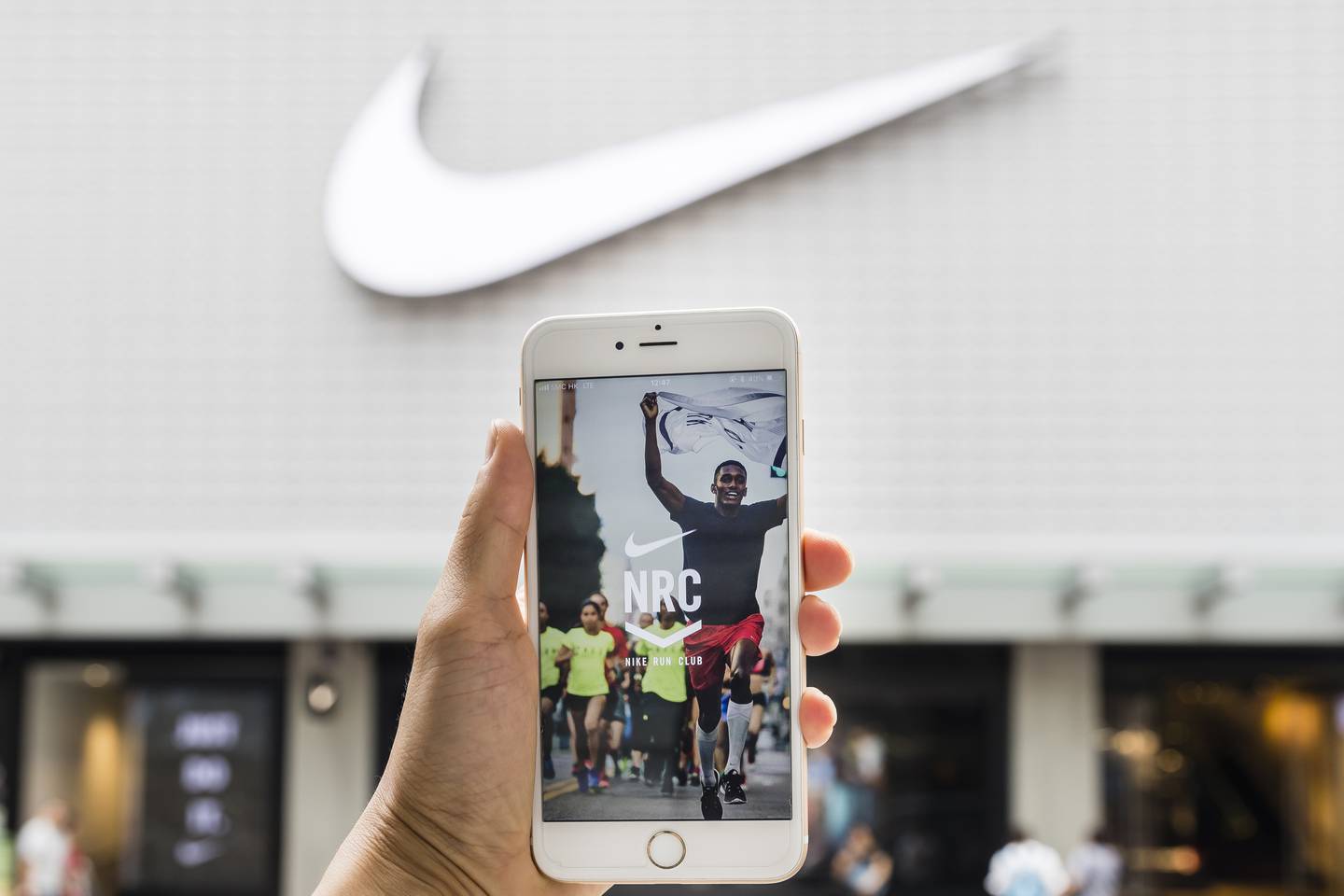 Nike's Run Club mobile app.