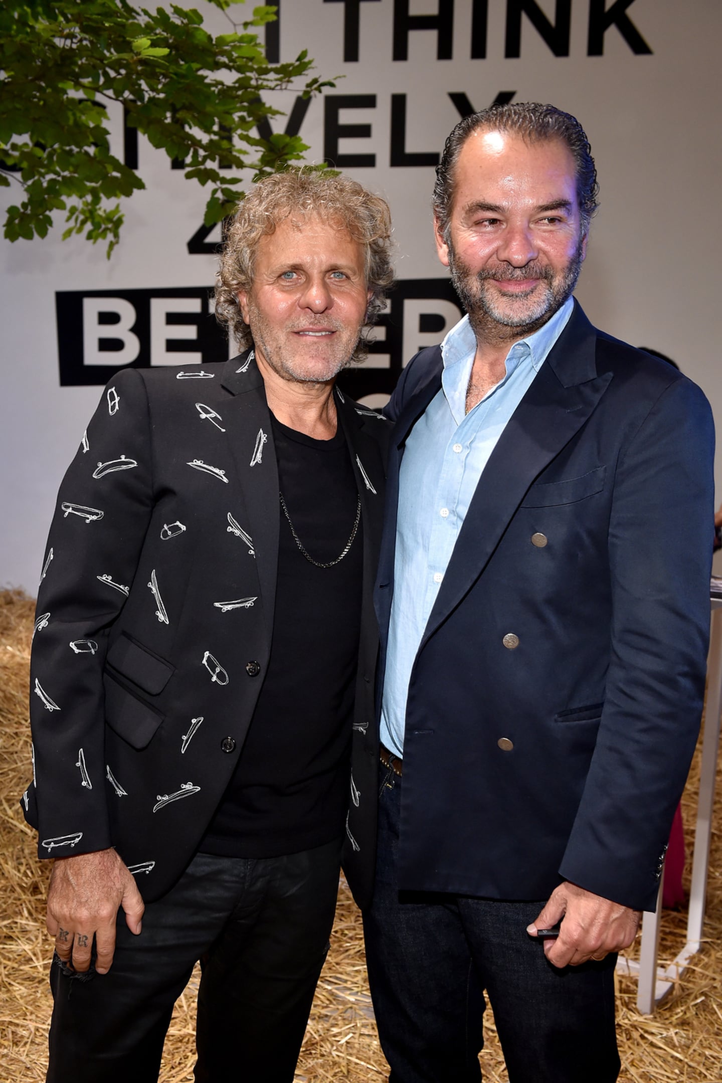 Renzo Rosso and Remo Ruffini attend Renzo Rosso and OTB Launch of 'Radical Renaissance 55+5.' Getty Images.