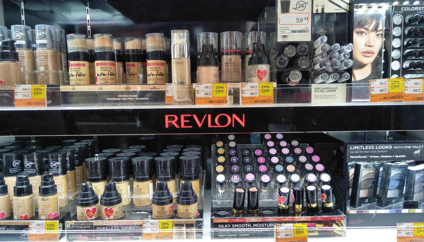 Revlon display.