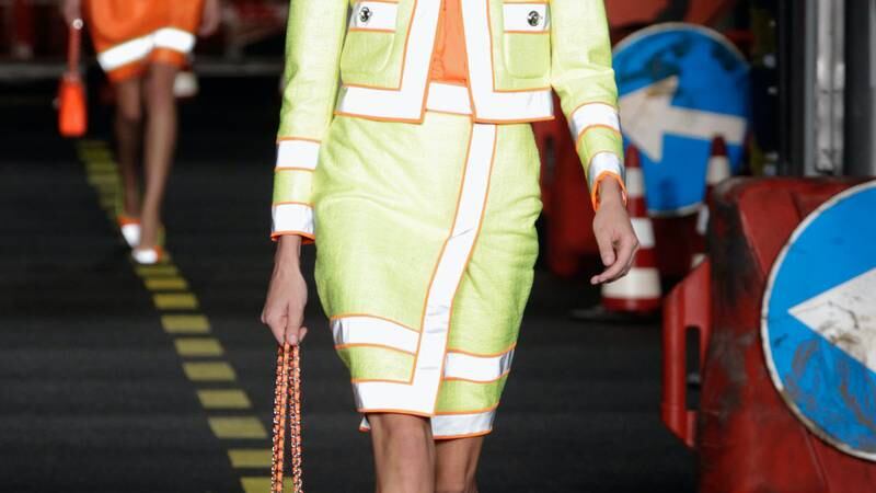 Construction Couture at Moschino