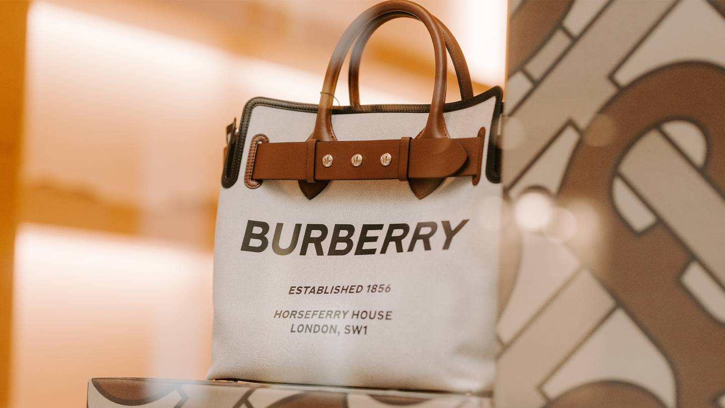 A Burberry bag.