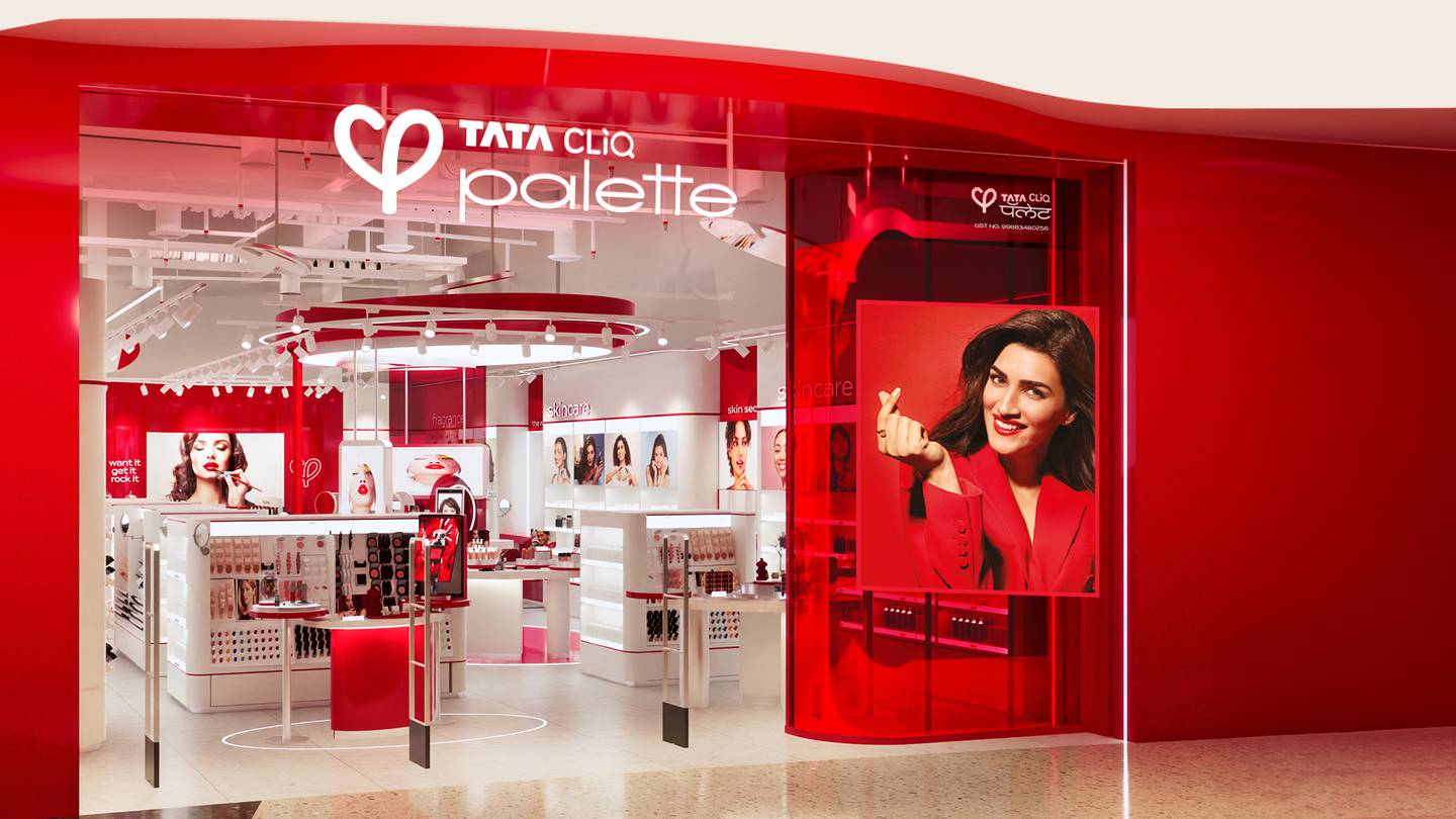 Tata Group's Tata Cliq Palette store in Navi Mumbai India.