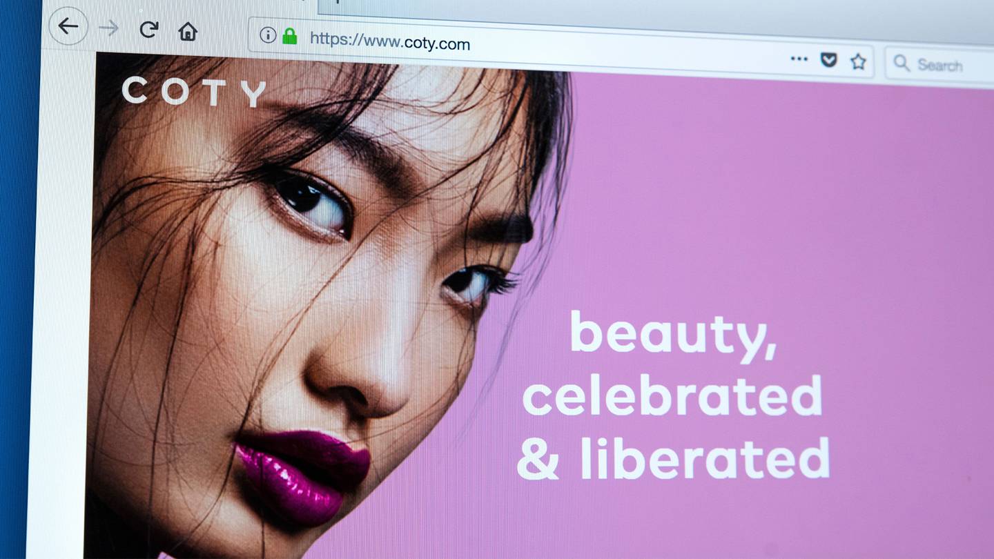 Coty website. Shutterstock.