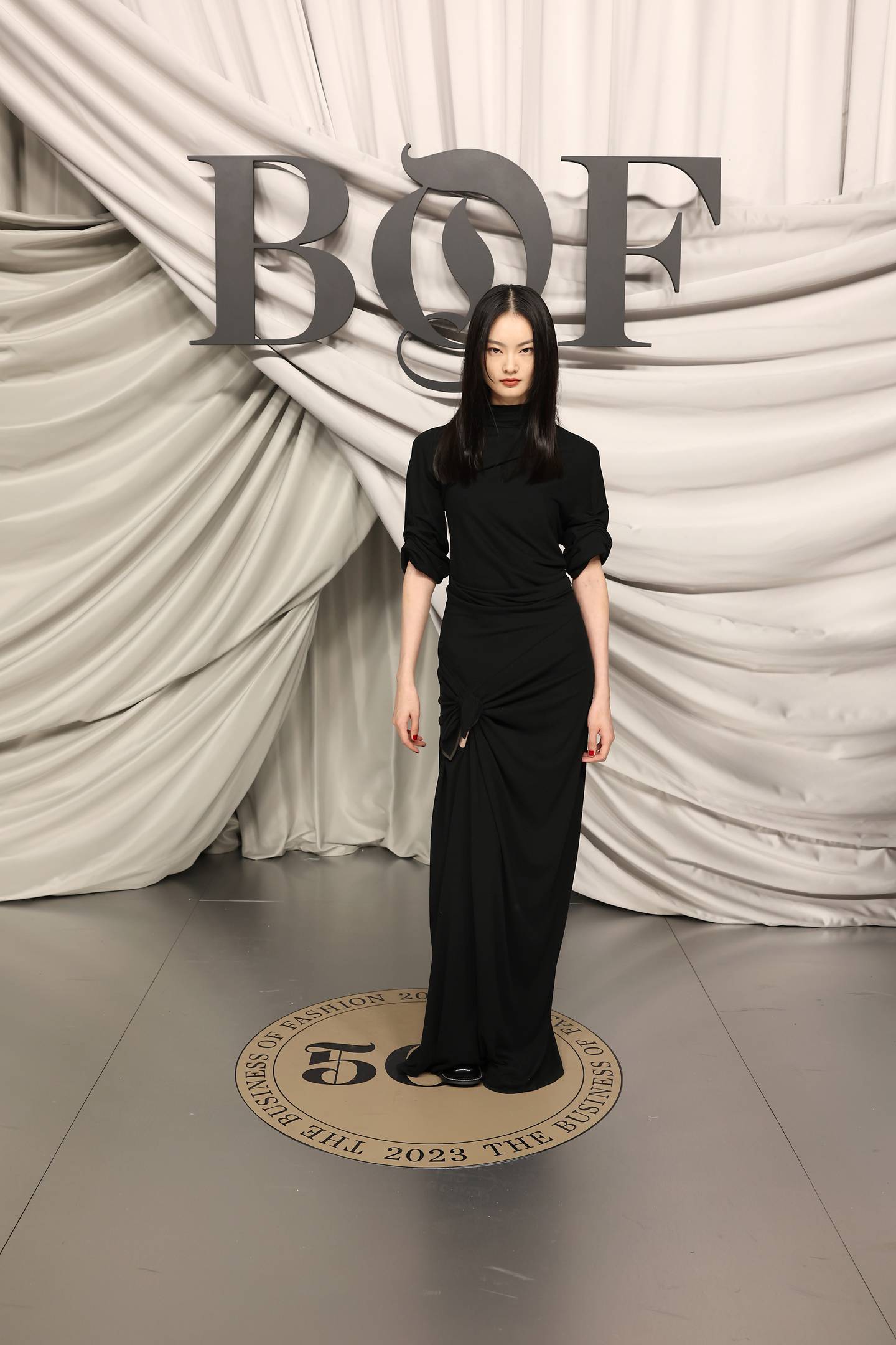 He Cong attends the #BoF500 Gala during Paris Fashion Week at Shangri-La Hotel Paris on September 30, 2023 in Paris, France.