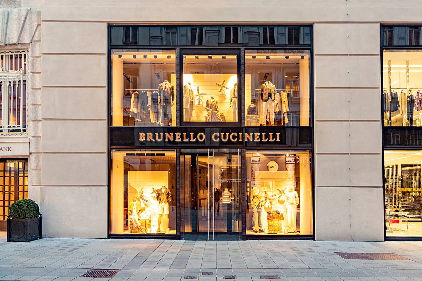 Italian luxury brand Bunello Cucinelli. Shutterstock.
