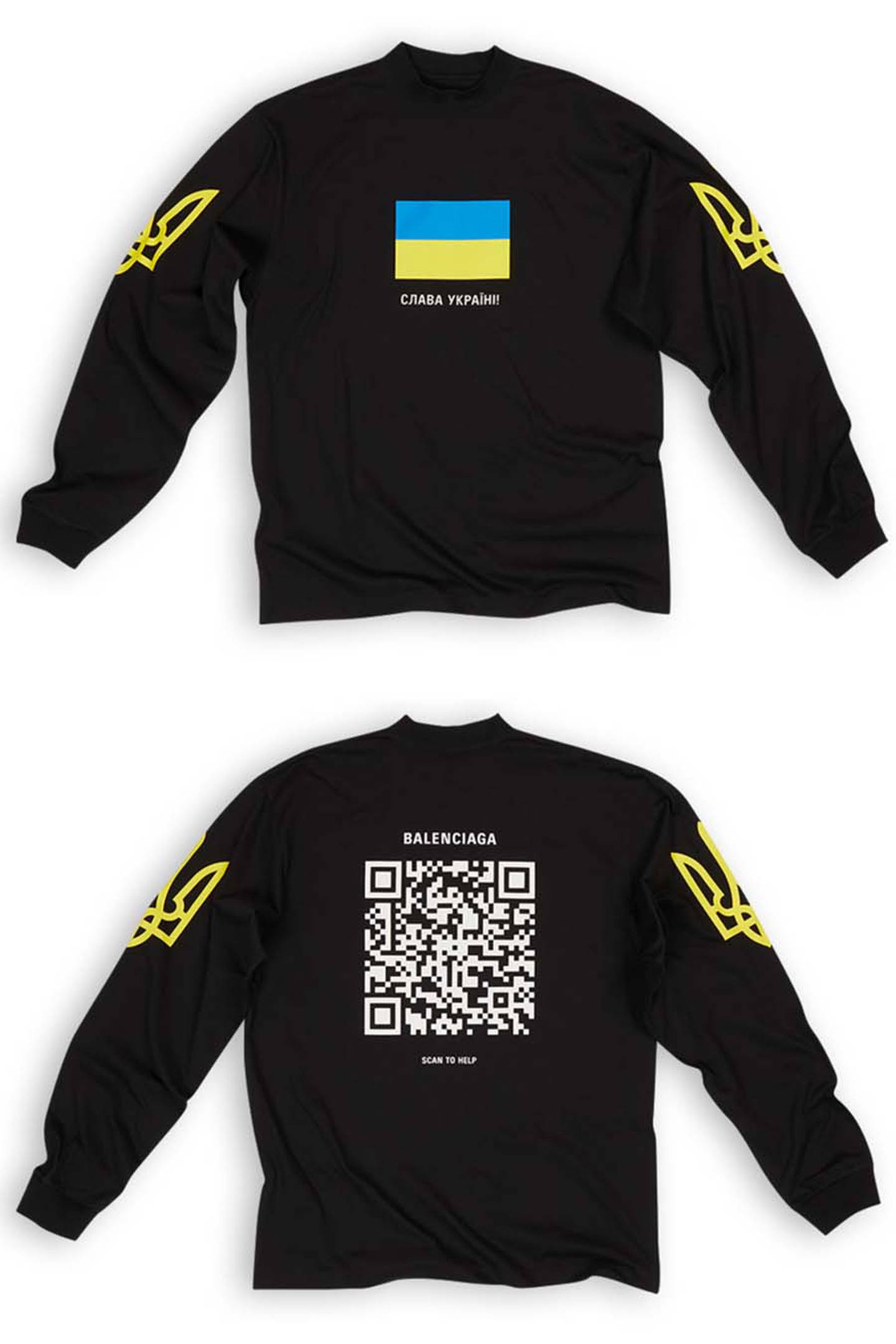 Balenciaga will release a t-shirt Thursday to raise money and awareness for United24’s Rebuild Ukraine fund.