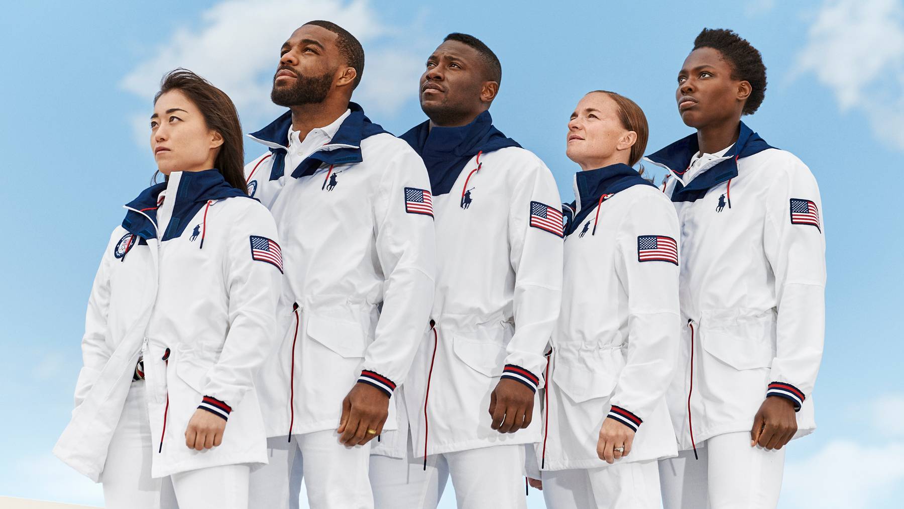 Olympians wear Ralph Lauren's Team USA apparel. Courtesy Ralph Lauren