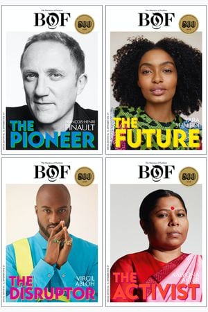 François-Henri Pinault, Virgil Abloh, Kalpona Akter and Yara Shahidi Cover the #BoF500 Print Edition