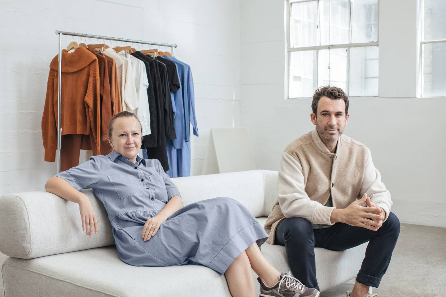 Everlane's Andrea O'Donnell and Michael Preysman.