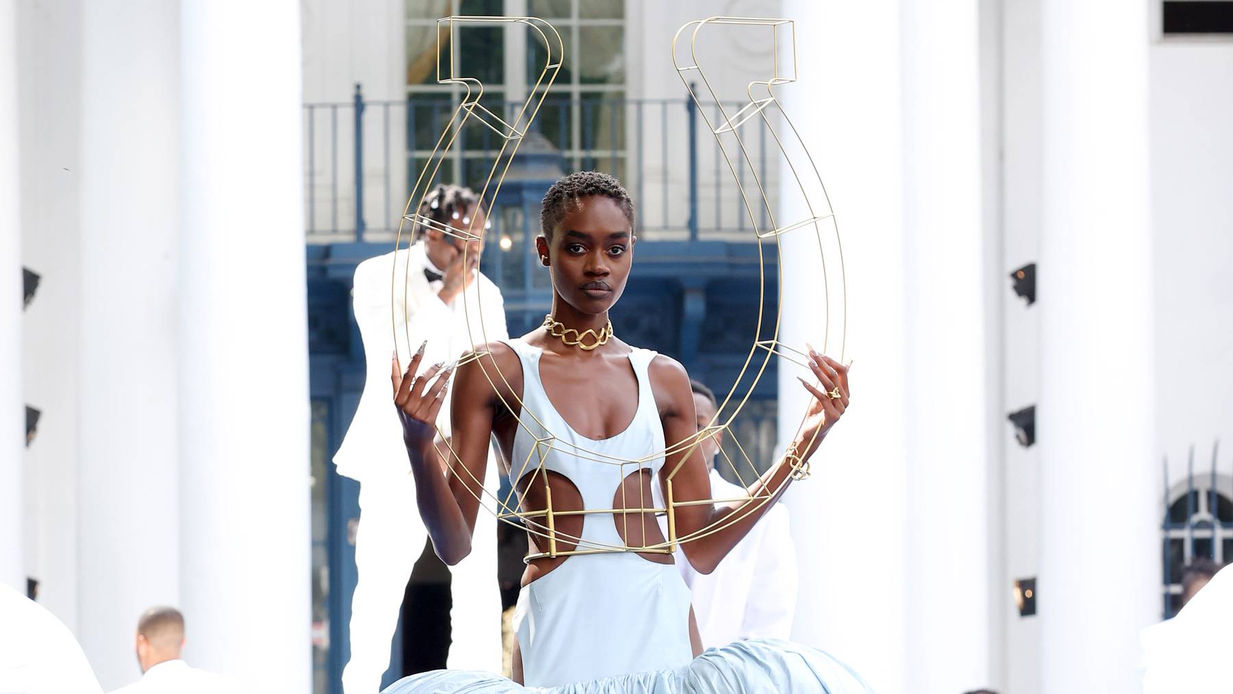 Pyer Moss Haute Couture debut on Saturday. Getty Images.