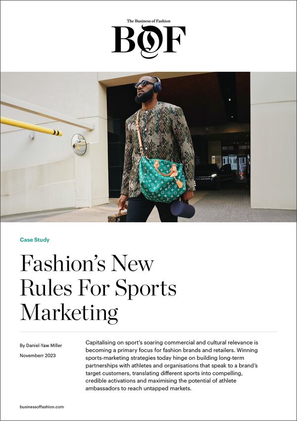 BoF's new case study, Fashion's New Rules For Sports Marketing cover