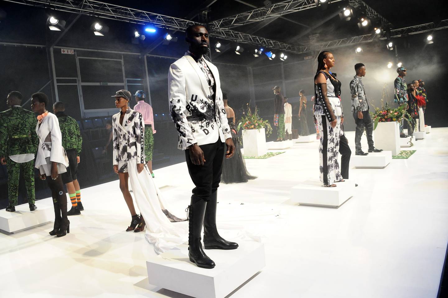 Ole Ledimo’s House Of Ole show during South African Fashion Week in 2019 in the Sandton area of Johannesburg, South Africa. Getty Images.
