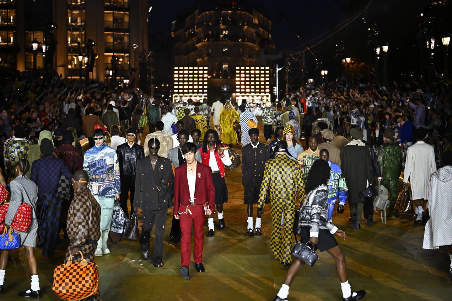 Louis Vuitton Menswear Spring/Summer 2024 show finale as part of Paris Fashion Week in June 2023.
