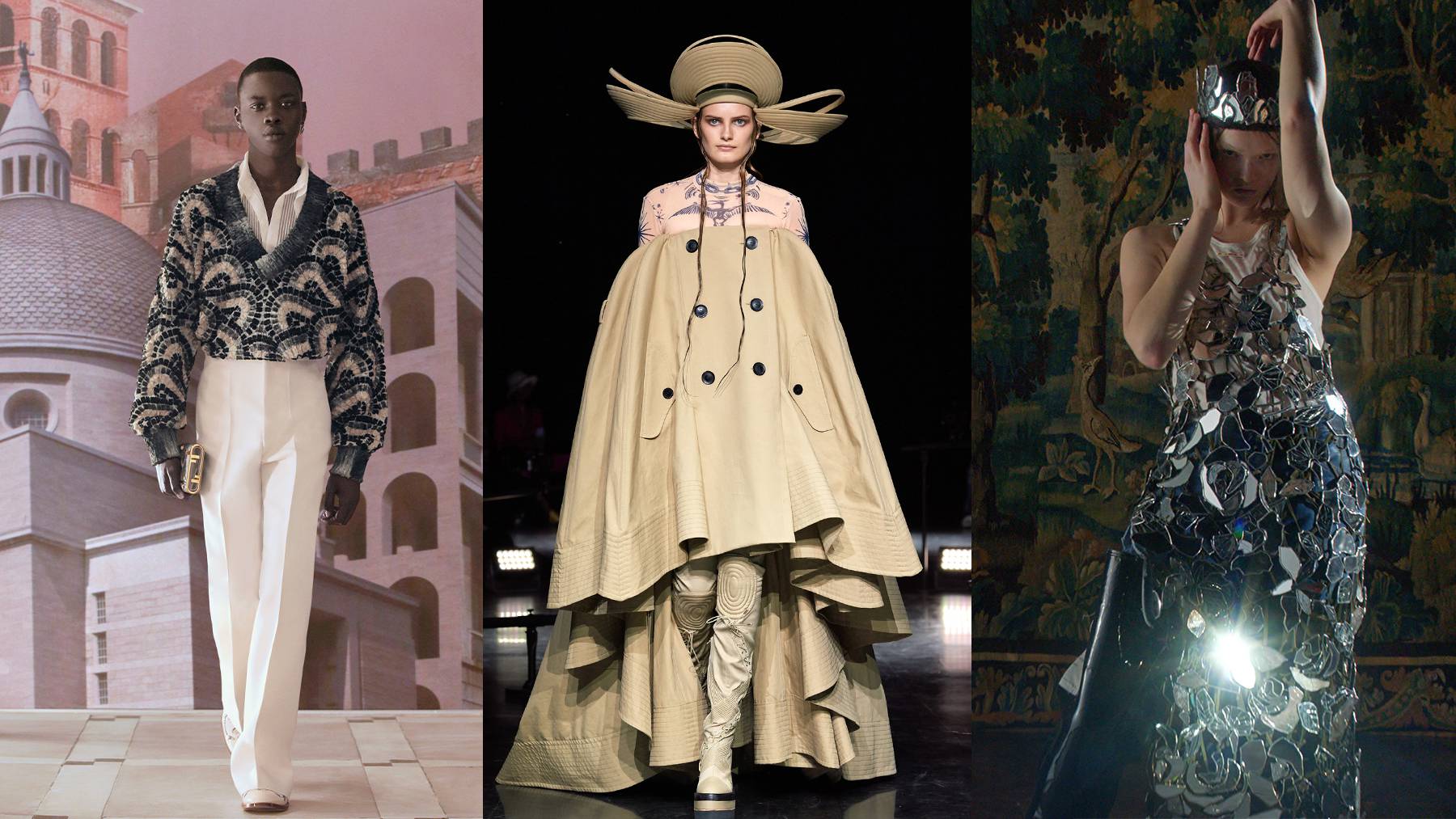 Fendi, Jean Paul Gaultier, and Maison Margiela present their Haute Couture collections. Courtesy.