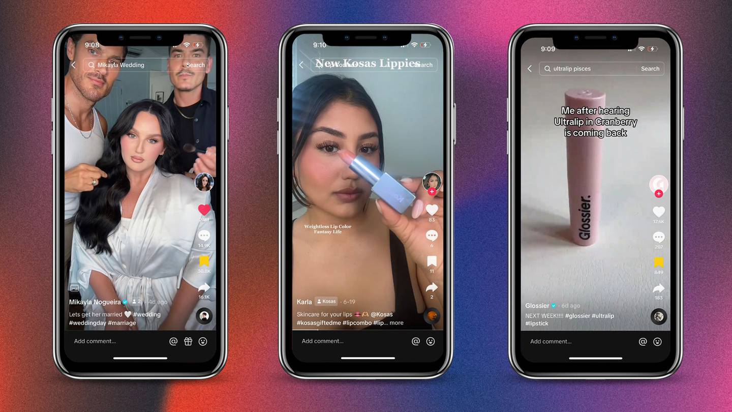 TikTok was virtually invited to Mikayla Nogueira’s wedding, Glossier brought back discontinued shades and a closer look at the lip products Gen-Z loves.