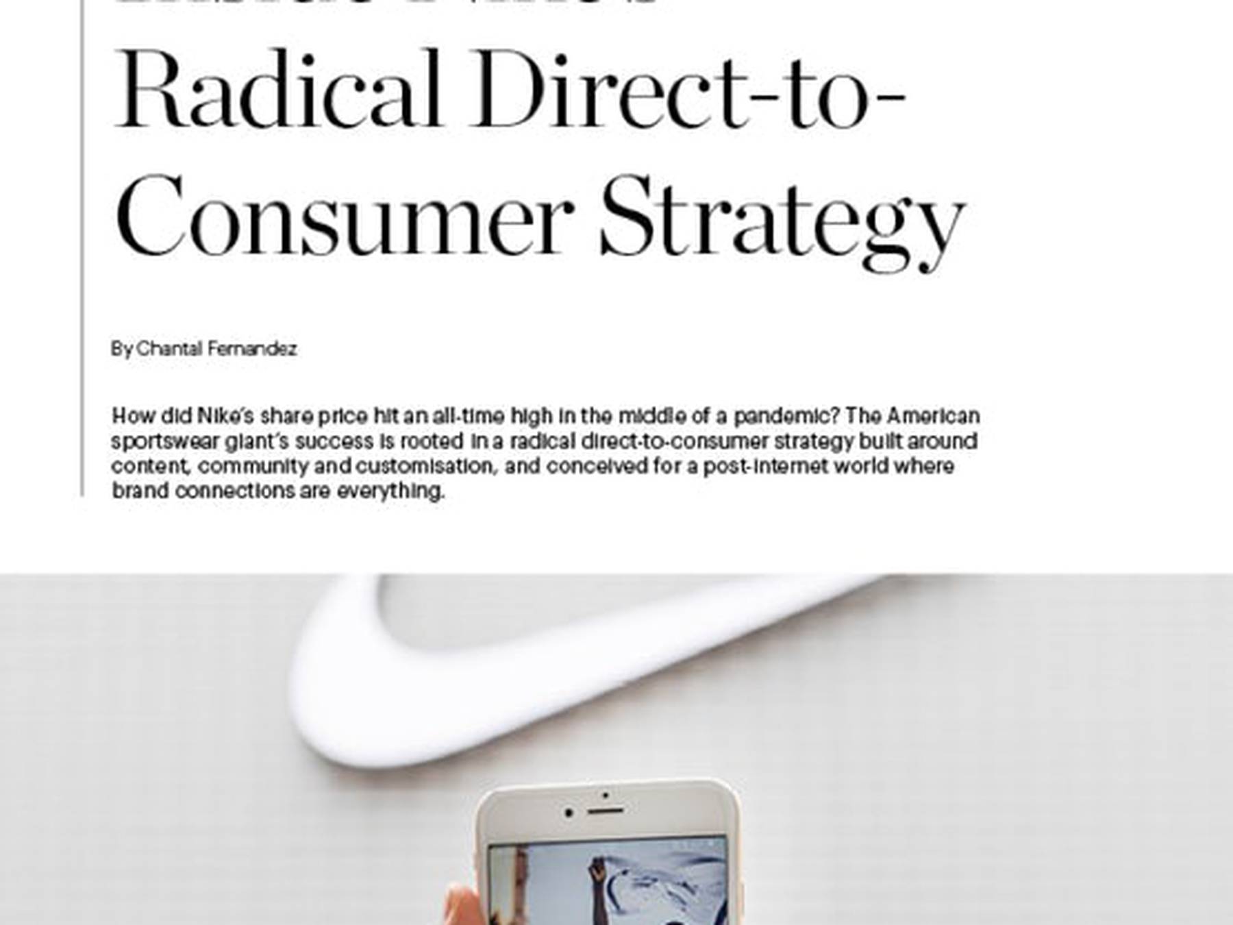 Nike's Radical Direct-to-Consumer Strategy Download Case Study BoF