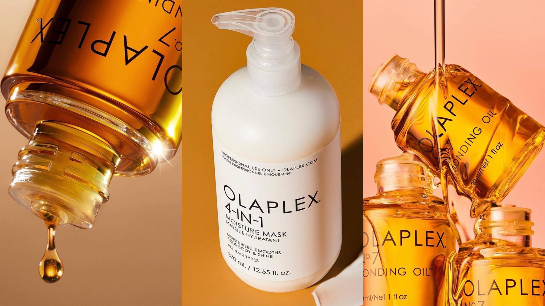 Olaplex hair repair-focused products.