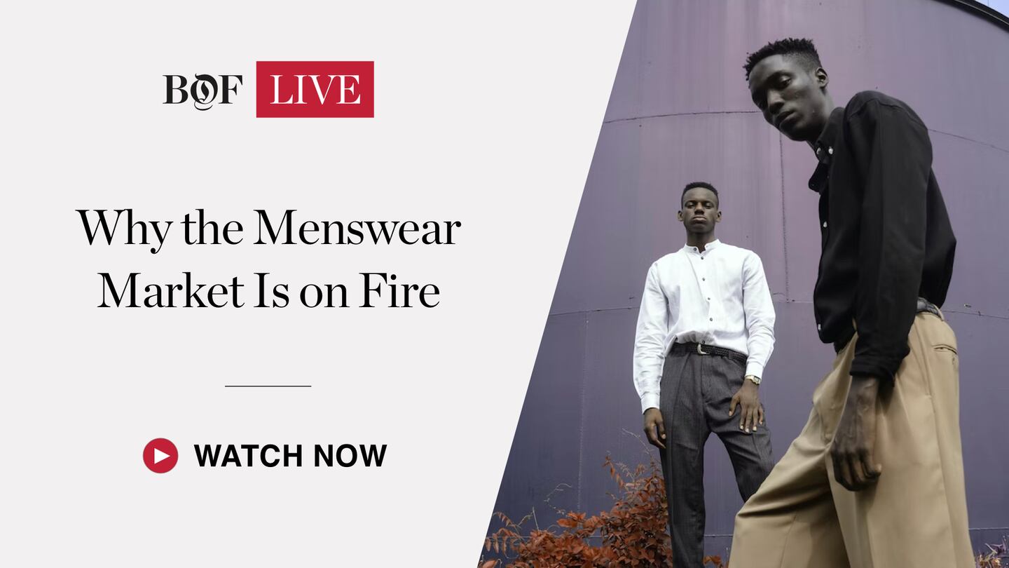 Why the menswear market is on fire.