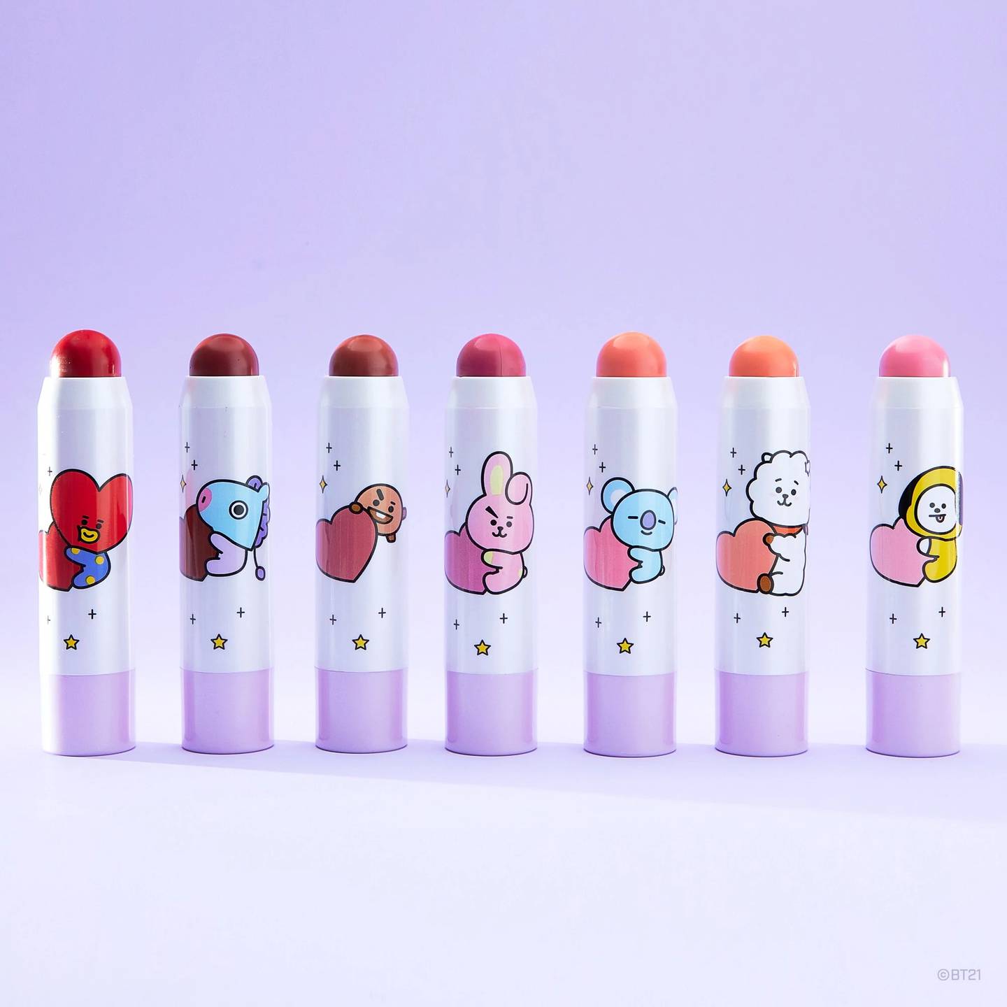 An array of lip and cheek products from The Crème Shop.