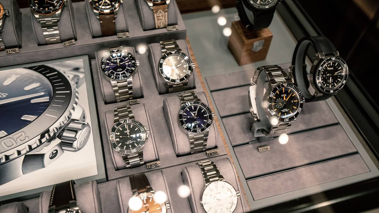 Swiss watch brand Oris said sales were still slightly below the level seen in 2019 due to a patchy recovery in Asia. Shutterstock.