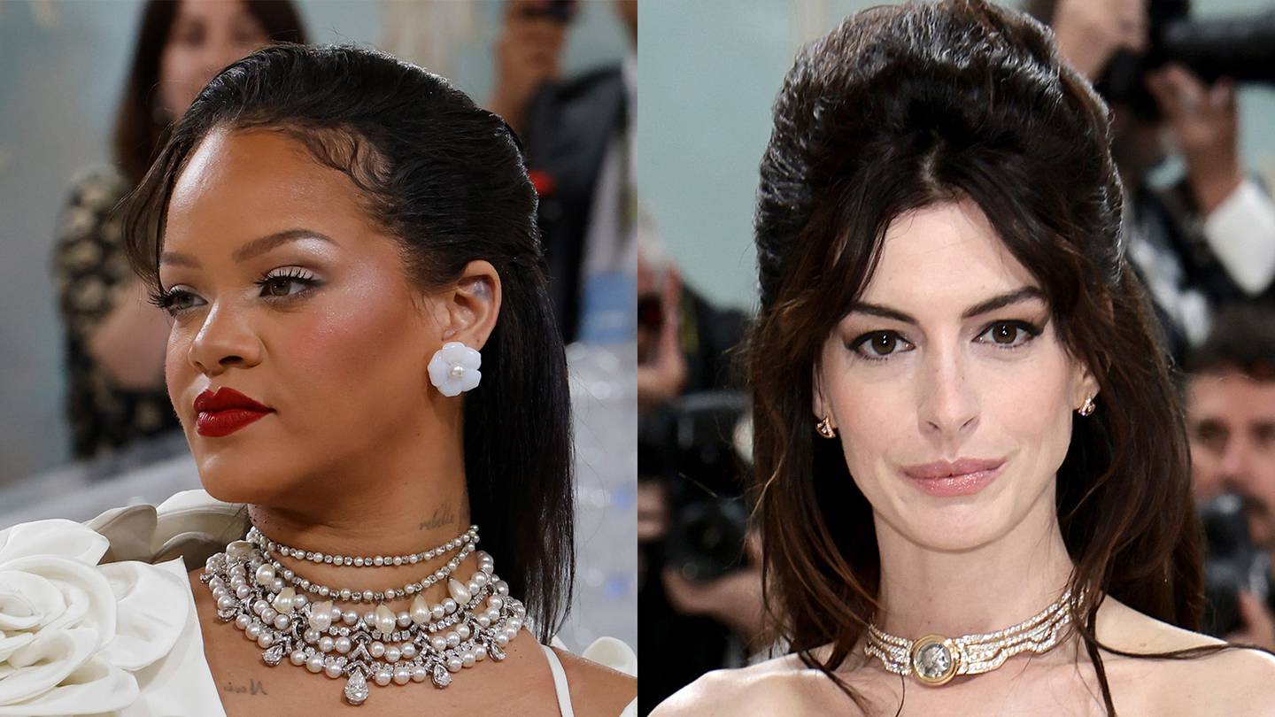 Rihanna and Anne Hathaway attended the 2023 Met Gala, "Karl Lagerfeld: A Line of Beauty."