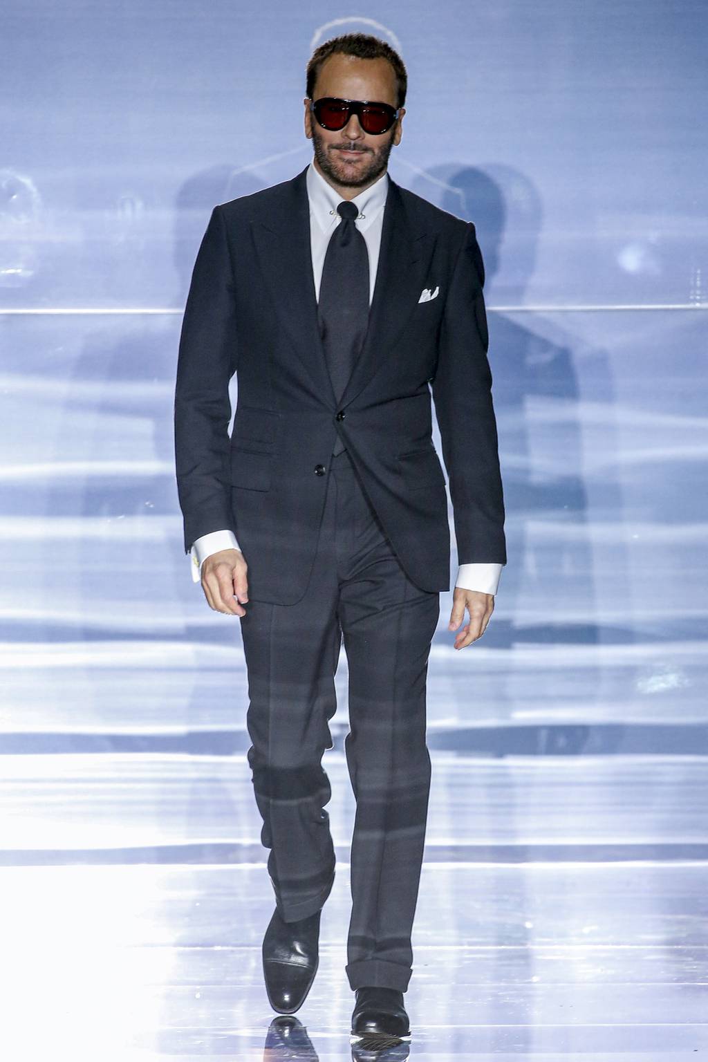 Tom Ford the designer on the runway.