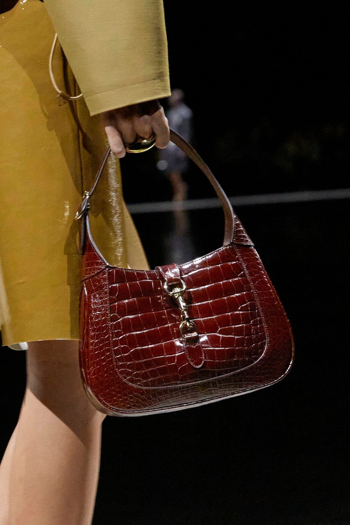 Exotic skins on Jackie bags signalled progress to burnishing Gucci's classic, top-end image.