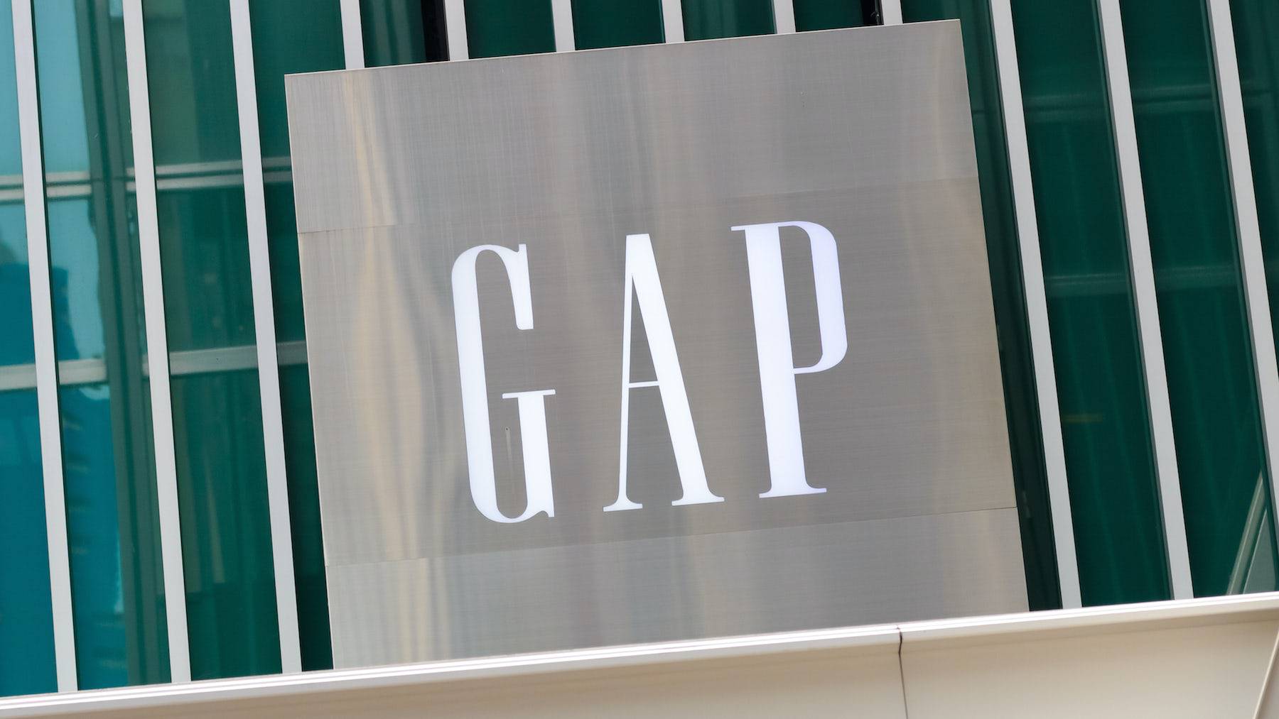 American mall retailer Gap Inc.'s logo.
