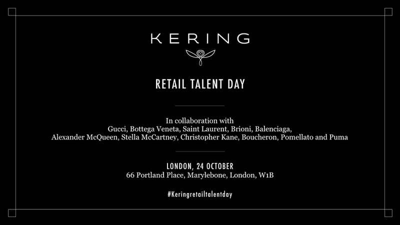 Kering to Host Retail Talent Day in London