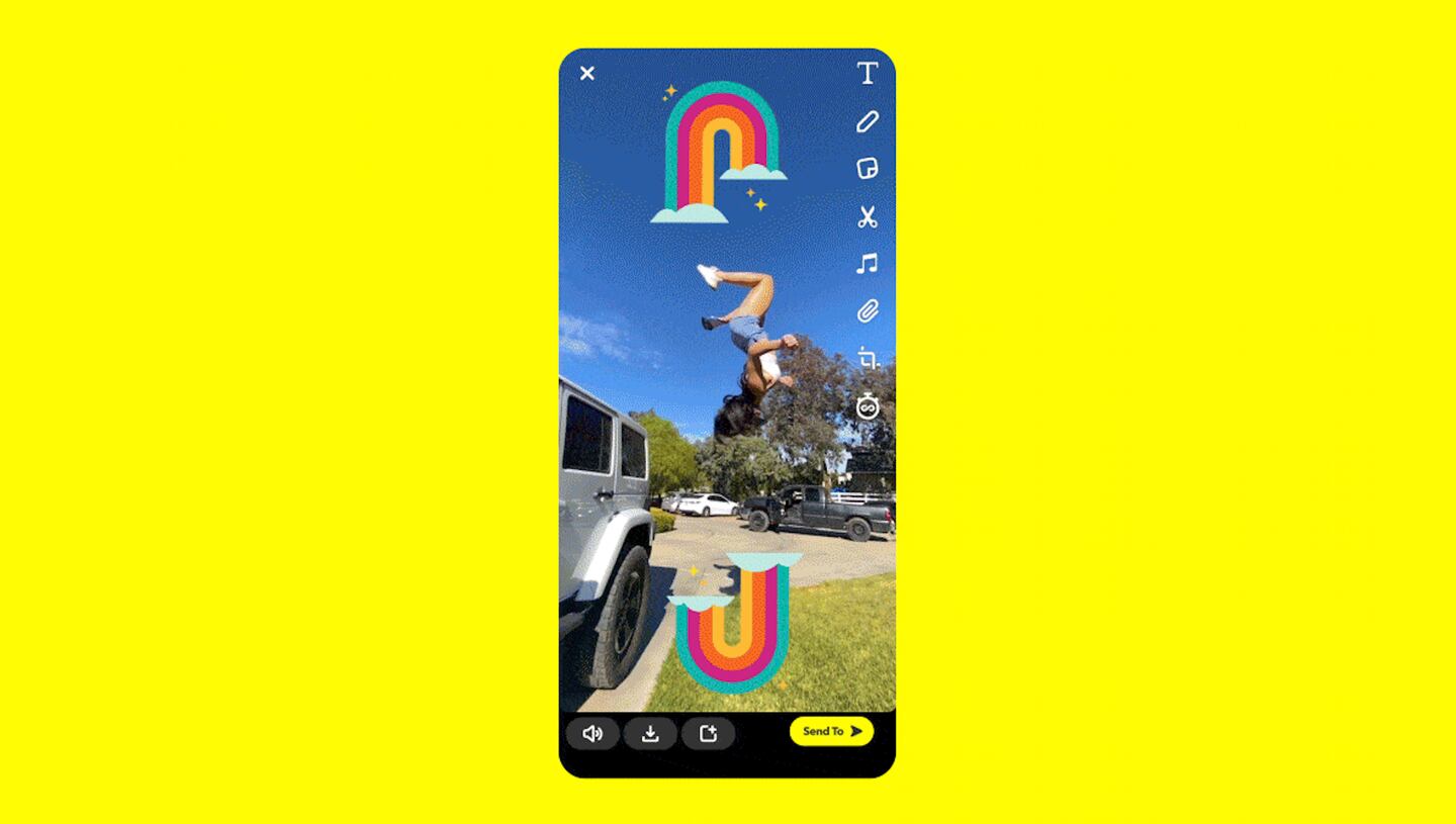 Snapchat launched its TikTok competitor tool, "Spotlight." Snapchat.