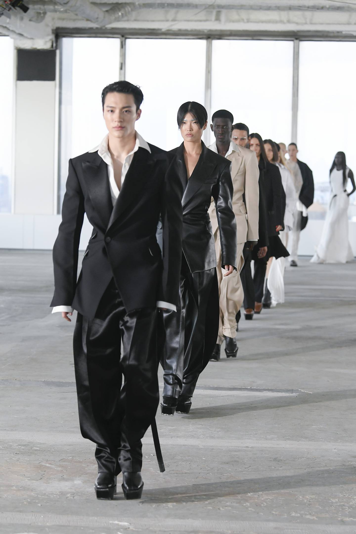 Models walk the runway at American Womenswear Designer of the Year nominee Peter Do's Spring/Summer 2023 show.