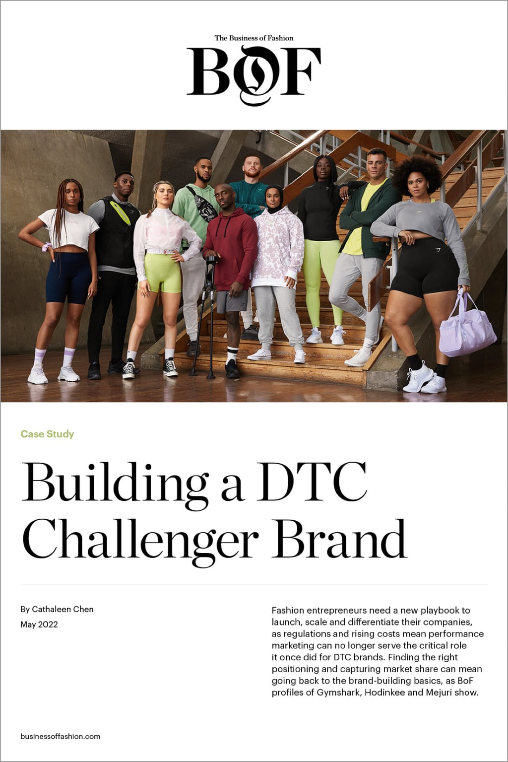 案例研究涵盖gymshark DTC挑战者品牌