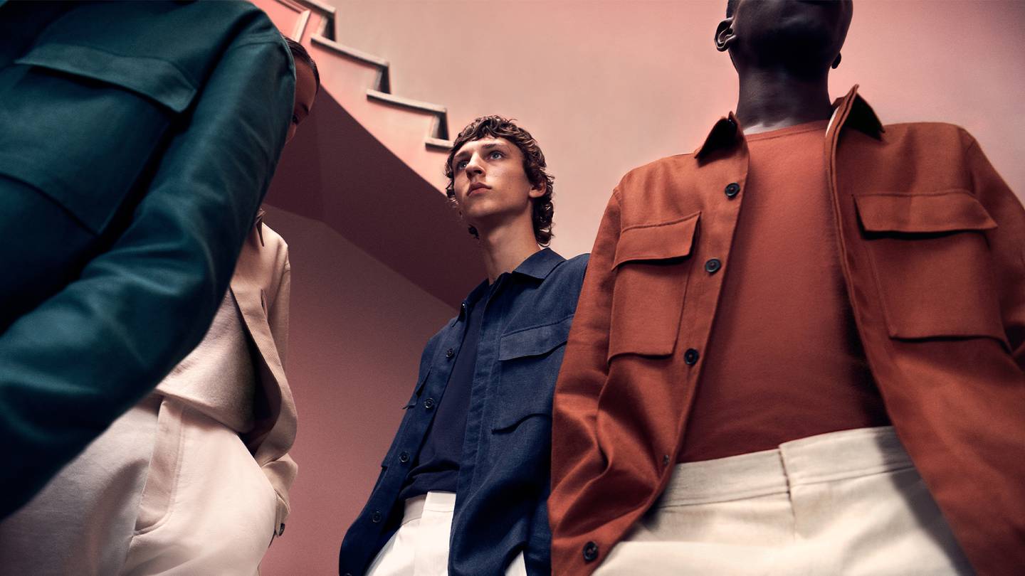 Zegna Spring/Summer 2022 collection campaign.